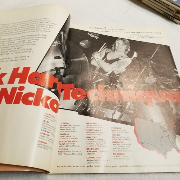 February 1988 Modern Drummer Denny Carmasi, Stu Nevitt, Harry Stinson - Picture 6 of 8